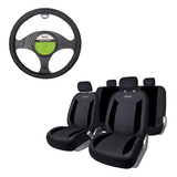 Combo Funda Asiento 9 Piezas +cubre Volante Laufer Importado