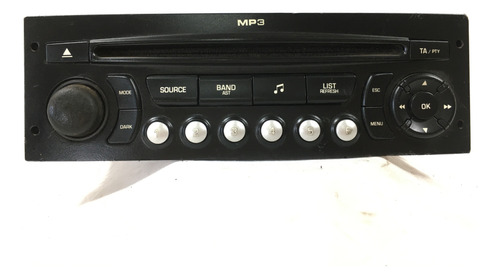 Radio Som Cd Player Mp3 Citroen C4 96750248xt Rcc110