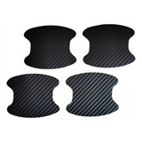 5 X 4 Piezas Protector De Manija Película Negro 4pcs Negro