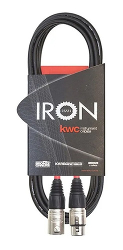 Cable Microfono Kwc Iron 240 Canon/canon Standard 1,5 Mts