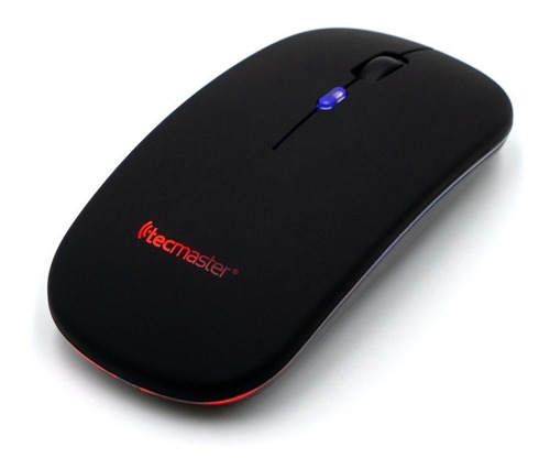 Mouse Dual Recargable Inalámbrico Bluetooth Tecmaster Negro