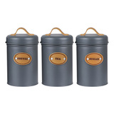 Set Of Storage Pots With Airtight Seal