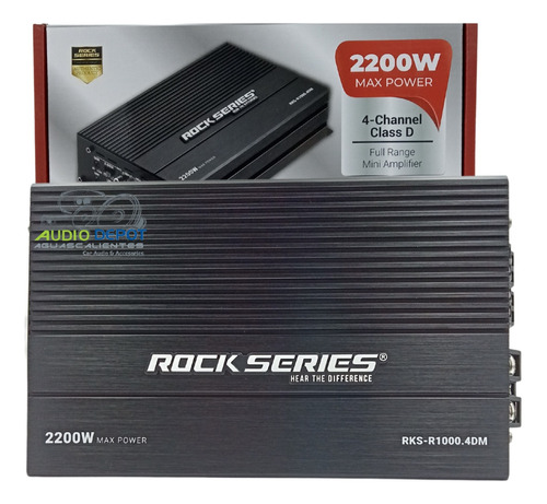 Amplificador Rock Series Rks-r1000.4dm 2200w Max Clase D 4ch