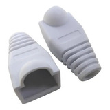 Funda Conector Rj45,  10 Unidades Gris