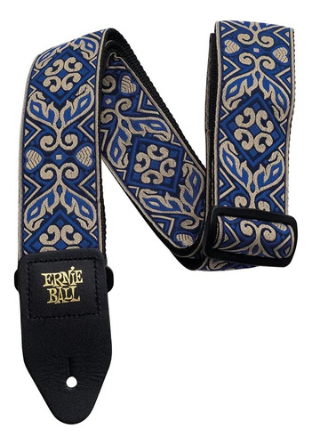 Correa Para Bajo Ernie Ball Tribal Jacquard Azul