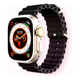 Reloj Smartwatch Inteligente Silver Case I9 Ultra Max Black