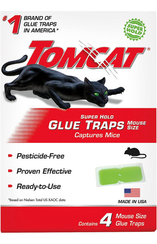 El Pegamento Tomcat Super Hold Atrapa El Tamaño De Un Ratón,