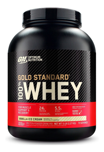 Proteina Gold Standard 100% Whey 5 Libras Vainilla Ice Cream