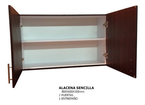 Alacena Sencilla Para Cocina 2 Puertas De 80 Cm, Trami