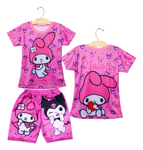 Playera Y Short De My Melody Kuromi Onegai Cinnamoroll 