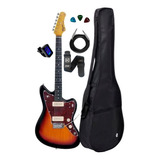 Guitarra Jazzmaster Tagima Tw61 Sunburst +kit Capa Cabo Full