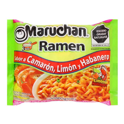 Sopa Maruchan Ramen Sabor Camaron, Limón Y Habanero 85 Gr | MercadoLibre