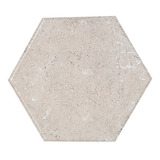 100 Adoquin Hexagonal Off White 30.48 X 17.59 X 4 Cm Blanco