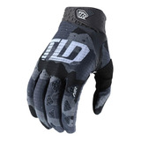 Guantes Troy Lee Para Hombre Air Camo Green Gray Enduro Mtb