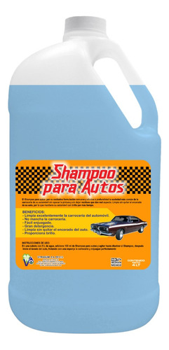 Shampoo De Carroceria Alta Espuma Y Cera 4lt Vitraquim Hogar