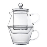 Tetera Vidrio Portofino Tea-for-one Vaso De Una Capa 400/250