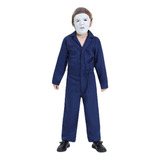 Michael Myers Halloween Fiesta Mono Cosplay Disfraz Con Máscara Para Niños
