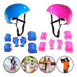 Kit Capacete Joelheira Skate Infantil Bicicleta Patins Full