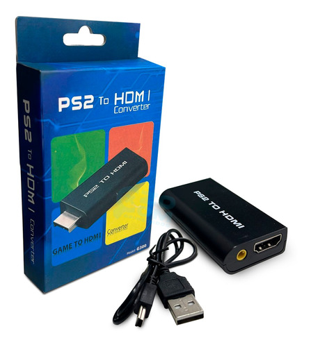 Adaptador Conversor Ps2 Audio Vídeo Av Para Cabo Hdmi