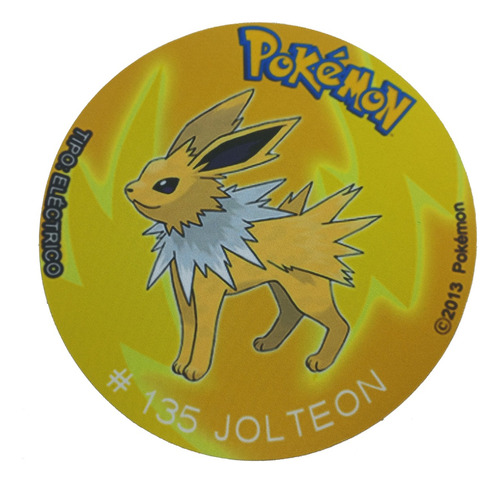 Mousepad De Tazo Pokemon De Modelo #135 Jolteon