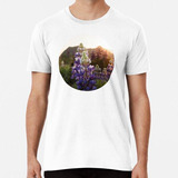 Remera Impresión De La Fotografía De Mountain Lupin Algodon 