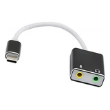 Tarjeta De Sonido7.1 Conector Usb C Audio Y Micrófono 3.5mm