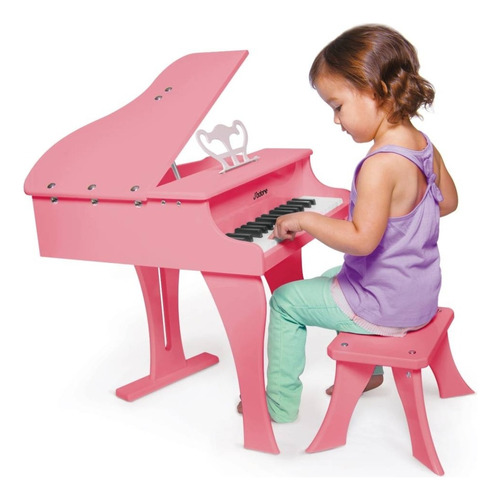 Piano De Madera J'adore Para Niños Con Banco Y 30 Teclas