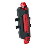 Luz Lámpara Trasera Led Bicicleta Ciclismo Recargable Usb Rx Color Rojo