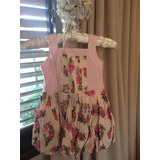 Vestido Cheeky Talle 2 Baloon Rosa Con Flores Impecable