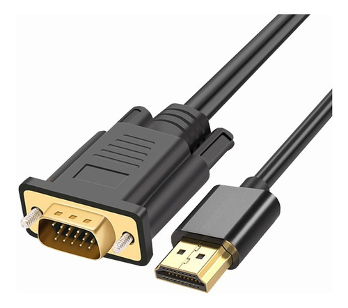 Cable Convertidor Hdmi A Vga 1080p Hd 1.8m De Audio Y Video