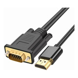 Cable Convertidor Hdmi A Vga 1080p Hd 1.8m De Audio Y Video