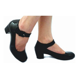 Sapato Feminino Lilha Shoes Salto Baixo Grosso