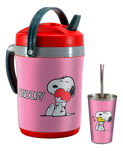 Set Terere Termo Vaso Bombilla, Snoopy