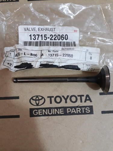 Valvula Escape Motor Toyota Corolla 2009/2014 100% Original Foto 2