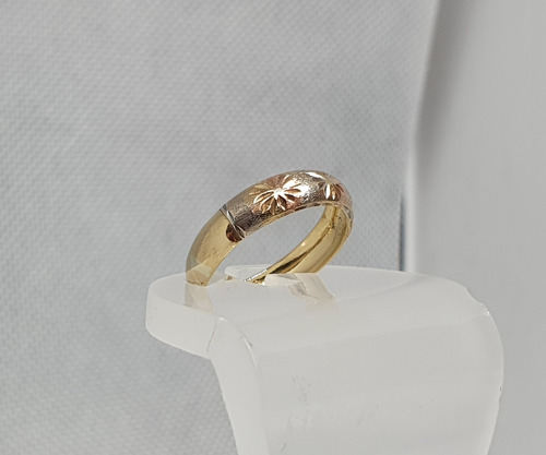 Anel Tricolor Ouro 18k - Cod 29011 