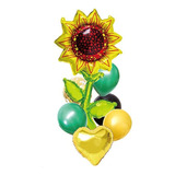 Set 7 Globos Flor Girasol