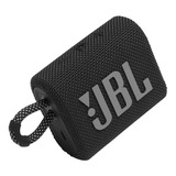 Parlante Jbl Go 3 Portátil Con Bluetooth Waterproof  Black