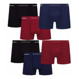 Cueca Boxer S/ Costura Micro Fibra Masculina Kit 6 Un Selene