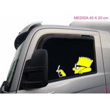 Adesivo Vidro Carro Caminhão Bart Simpson Simpsons