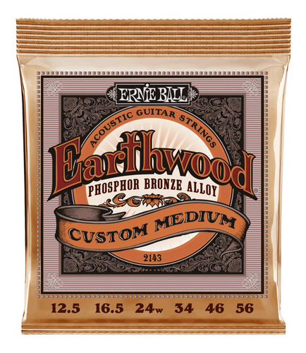 Cuerdas Ernie Ball 2143 Guitarra Acustica 12/56 Ph Bronze