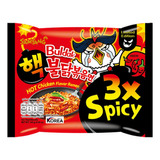 Ramen Coreano Buldak Hot Chicken 3x Triple Picante 4 Piezas