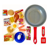 Frigideira Gourmet Kit Cozinha Infantil C/ Comidinhas Barato