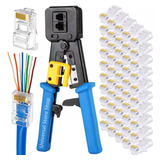 Crimpeadora Ez Rj45 +50 Conector Cat6 Prensa Anticorte / Uss