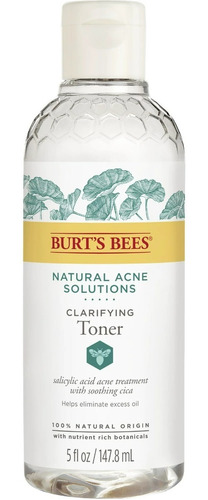 Burt's Bees Acne Solutions Tóner Aclarador Piel Grasa 5 Oz