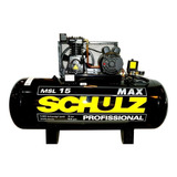 Compresor De Aire Eléctrico Schulz Msl 15 Max/200 Monofásico 183l 3hp 220v 50hz Negro