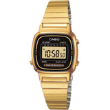 La670wga-1d Reloj Digital Retro En Tono Dorado Para Mujer