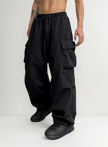 Ol Alta Calidad Pantalones Anchos Sueltos Cintura Alta Y2k