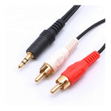 Cable Mini Plug 3,5mm A 2 Rca 3mts P/ Audio Parlantes Mp3
