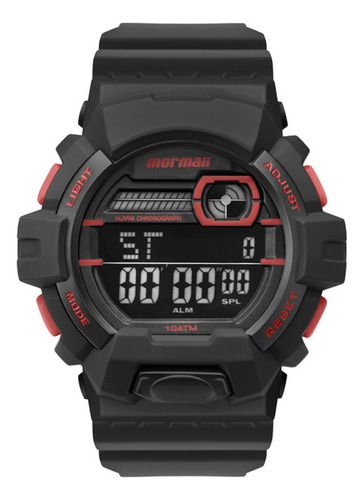 Relógio Masculino Mormaii Digital Preto Esportivo Lançamento