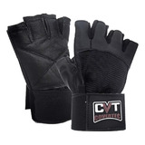 Par Guantes 100% Cuero Con Muñequera - Gym Gimnasio Pesas